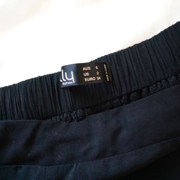 Ally Black Front Slit Skirt - Picture 5 of 5